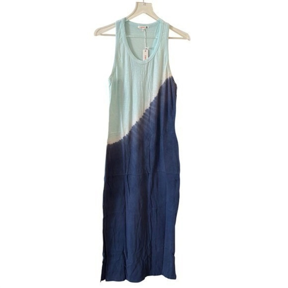 Sundry tie-dye maxi‎ tank dress blue and aqua ombre Tie Dye 2/M NWT